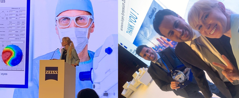 2020年在迪拜举办的蔡司白内障和屈光研讨会，Olesia医生荣获“优异演讲奖”