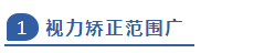 视力矫正范围广
